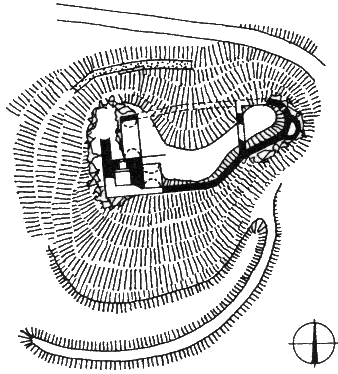 hrad Bradlec � pl�n