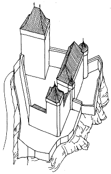 hrad Kost – hmotová rekonstrukce