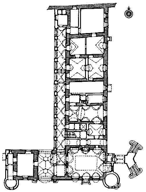 tvrz v Holovousích – půdorys zámku