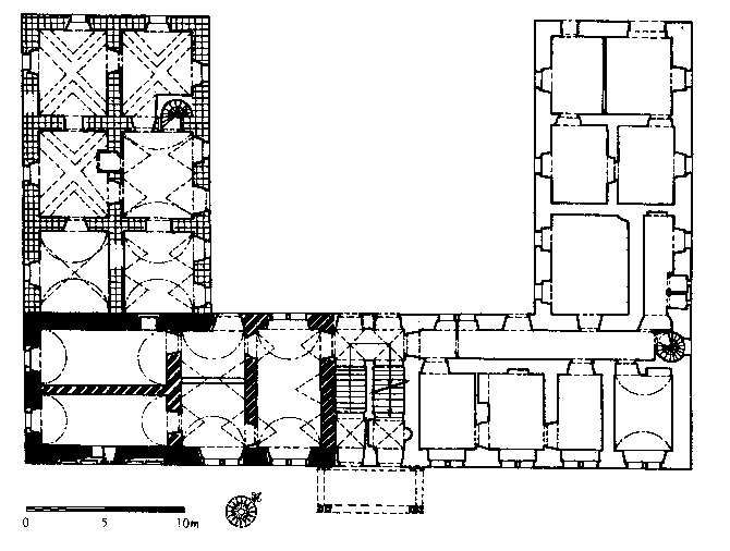 tvrz v Kamenici – půdorys zámku