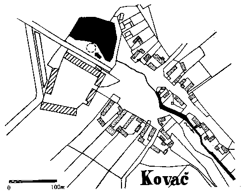 tvrz v Kovaèi – katastr