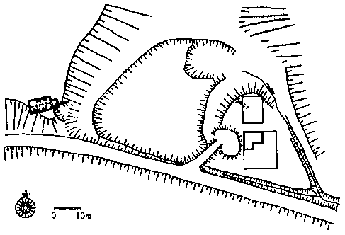 tvrz v Milkovic�ch � situace