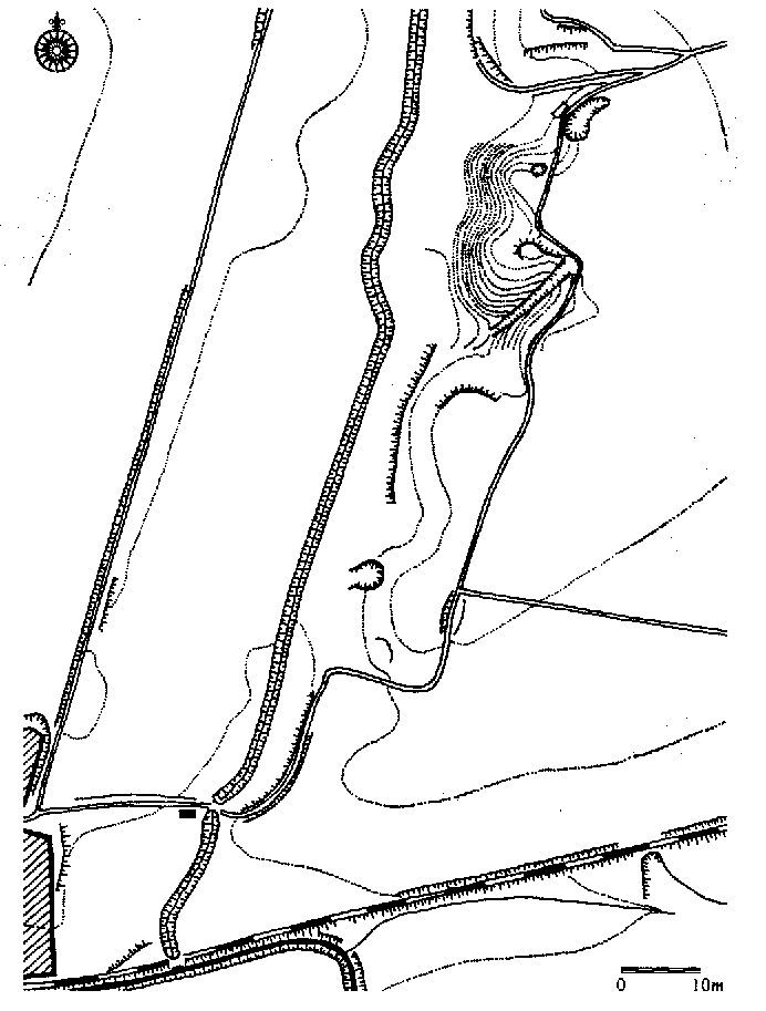 tvrz u ��rovcovy Lhoty � situace